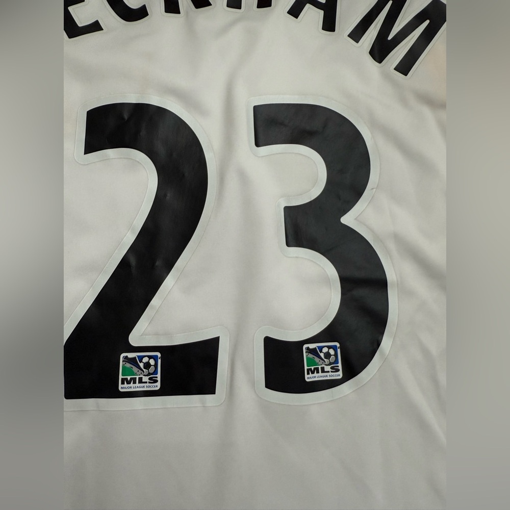 LA Galaxy Beckham Small #23 Jersey Men's
Adidas MLS Herbalife White Navy - Picture 6 of 8